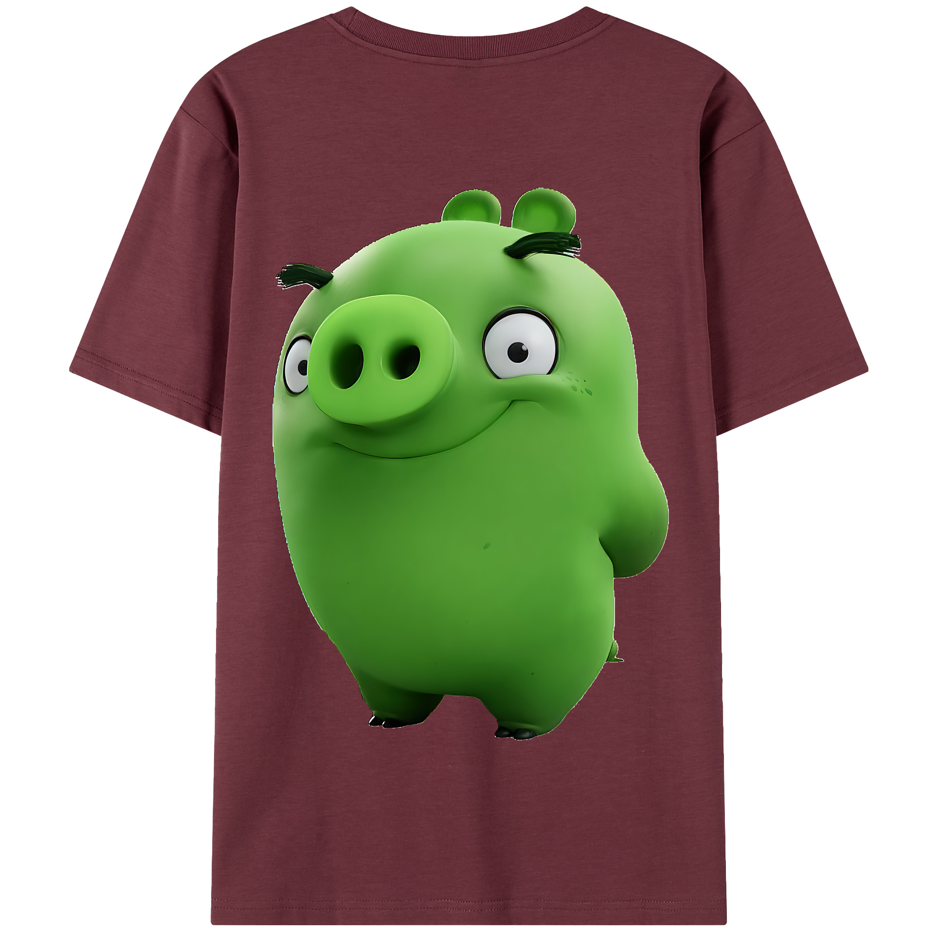 （画像用） Angry Birds アングリーバード 綿100％半袖Tシャツ（背面プリント）